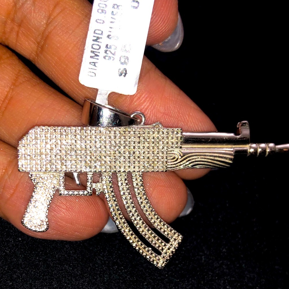 REAL Diamond Not CZ not moissanite Custom Pendant